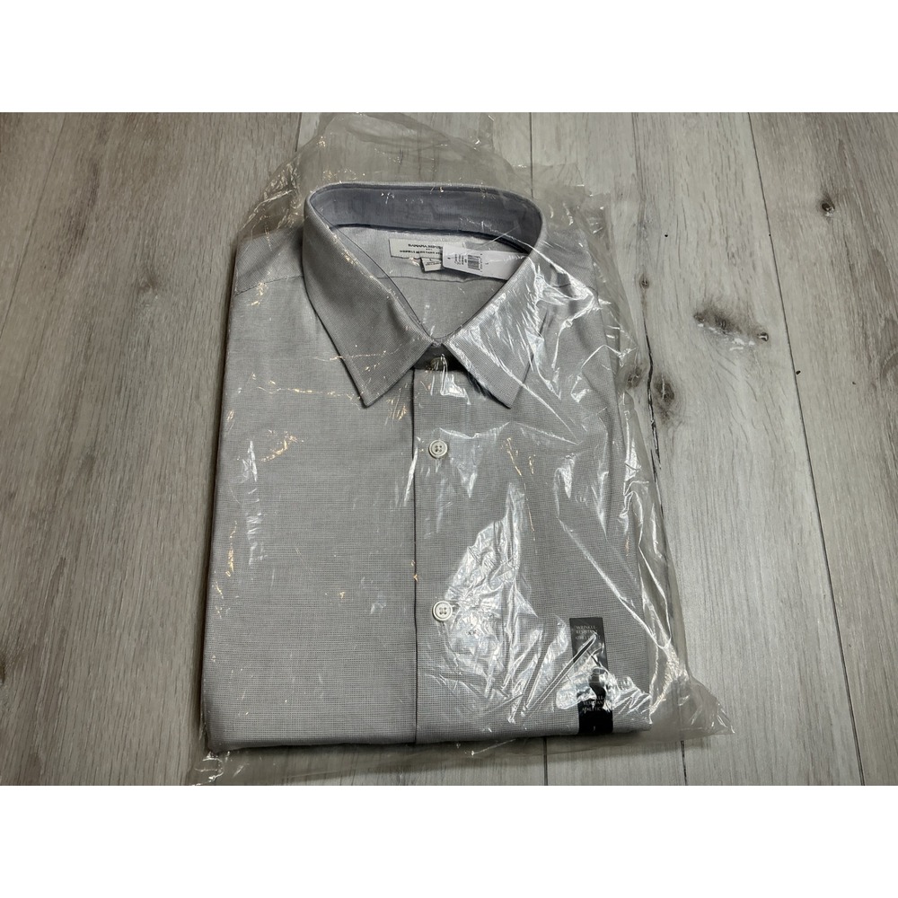 Banana Republic Athletic Fit Wrinkle Resistant Dress Shirt Large Grey New W Tags - Picture 4 of 6